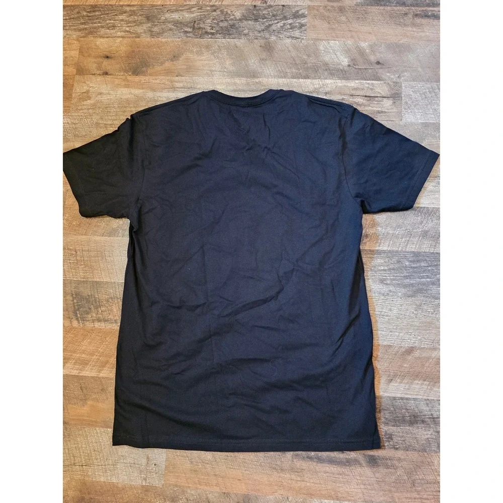 SRVL Survival First In The Field Butterfly Mushroom Black Graphic T-Shirt‎ Large